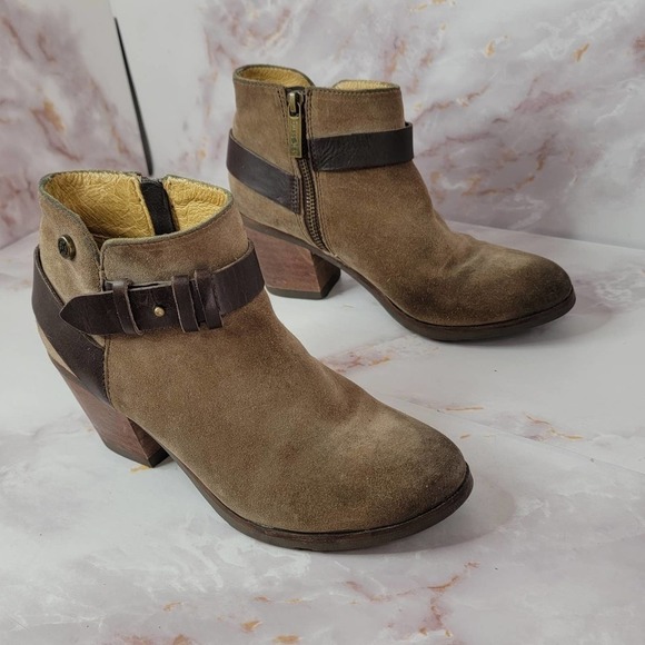 BUSSOLA Leather Ankle Bootie Size zipper - Picture 3 of 14